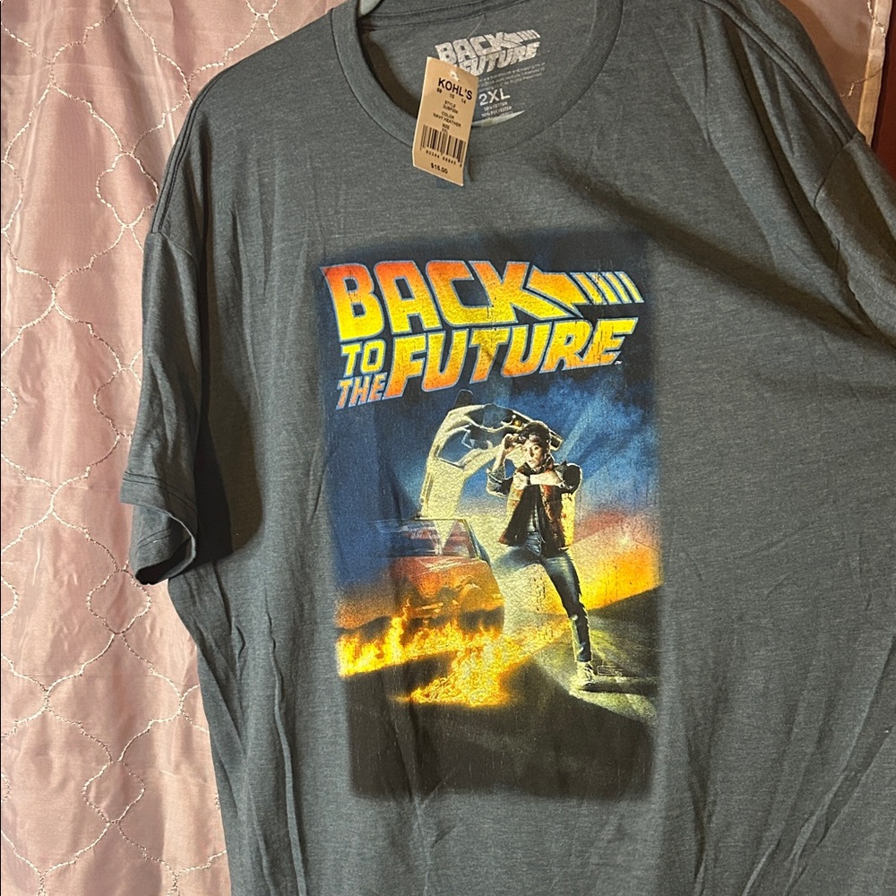 Back to the Future Graphic Tee - Gray